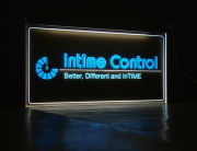 acrylic led engrave sign intime control