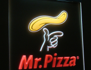 acrylic led engrave sign mr pizza